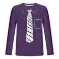 thumbnail image 4 of Styesk Chemises pour Hommes Mode Décontractée T-Shirt à Manches Longues Imprimé de Noël Sport T-Shirt Manches Longues Blouses à Col Rond, 4 of 4