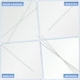 thumbnail image 2 of Uxcell 10-Pack Varilla Redonda de Aluminio 1mm x 150mm 6061 Aluminio para Manualidades de Bricolaje, 2 of 7
