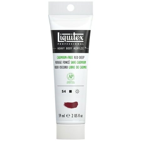 UPC: 0887452997269 | Liquitex Heavy Body Acrylic Paint Cadmium-Free Red Deep 2 Ounce Tube