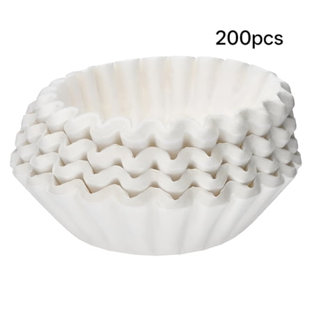 ACDANC 4 Cup White Basket Coffee Filters Small Coffee Filters Coffee Filters #4 - 200-Count