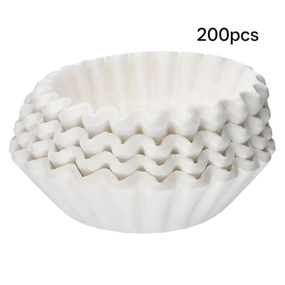 ACDANC 4 Cup White Basket Coffee Filters Small Coffee Filters Coffee Filters #4 - 200-Count