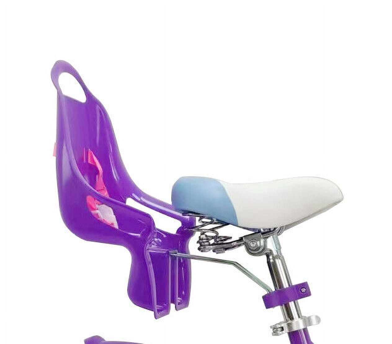Micargi 16" inch Girl Kids Bike with Basket Girls with Training Wheels 4 5 6 7 Year Princess Toddler Purple
