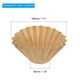 thumbnail image 2 of Uxcell 100Pcs 2-5 Tazas Filtros de Café Marrón Desechables para Cafeteras de Goteo Universal 7.3*1.9", 2 of 6