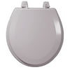 Molded Wood Toilet Seat, Tender Gray