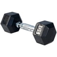 thumbnail image 4 of French Fitness Rubber Coated Hex Dumbbell Set 5-100 lbs (New), 4 of 9