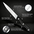 thumbnail image 5 of MYVIT Sharp Steak Knives Bulk Set of 24,Serrated Steak Knife Triple Riveted Handle Stainless Steel Kitchen Knife Cutlery Set Dishwasher Safe,4.5-inch, 5 of 9