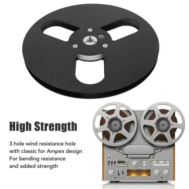 Empty Tape Reel, Open Reel Sound Tape Empty Reel 1/4 7 Easy to Use High  Strength Universal Reel to Reel (Black) : : Tools & Home  Improvement