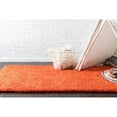 thumbnail image 3 of Unique Loom Solid Shag Modern Plush Area Rug 10' x 13' Rectangle Tiger Orange, 3 of 5