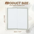 thumbnail image 2 of Uxcell Paño de Limpieza de Joyería Grande de 8x8", 6 Pcs Paño de Pulido de Algodón de Múltiples Capas de Doble Cara para Joyería de Plata, Oro y Latón, Gris/Blanco, 2 of 6