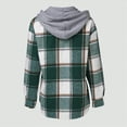 thumbnail image 2 of Girls Jackets Girls Fall Jackets Size 10-12 Girls Flannel Long Sleeve Shirts Button Down Plaid Shacket Jackets Casual Blouses Tops, 2 of 5