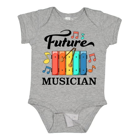 

Inktastic Future Musician- Xylophone Music Gift Baby Boy or Baby Girl Bodysuit