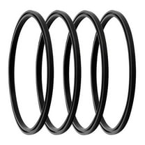 ELAYARD 4Pcs Black Silicone Insulated Bottle Lid Rings Replacement Seal for Bottle Accessories