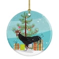 thumbnail image 1 of Minorca Ctalalan Chicken Christmas Ceramic Ornament, 1 of 1