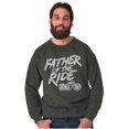 thumbnail image 3 of Biker Dad Father Of Ride Motorcycle Men's Crewneck Sweatshirt Brisco Brands M, 3 of 6