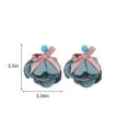 thumbnail image 4 of Xihbxyly Pendientes de Flores de Tela, Accesorios Únicos de Diseño Largo, Cómodos y Ligeros, Estilo Versátil, Ideales para Bodas y Ocasiones Informales, Estilo Elegante para Mujer., 4 of 7
