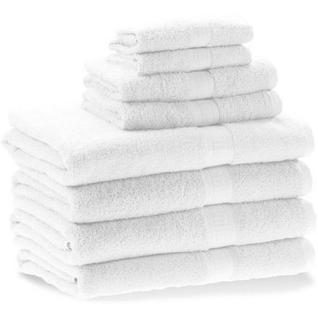 Mainstays Ms Affordable 8 Pc Towel Set Arctic Whit