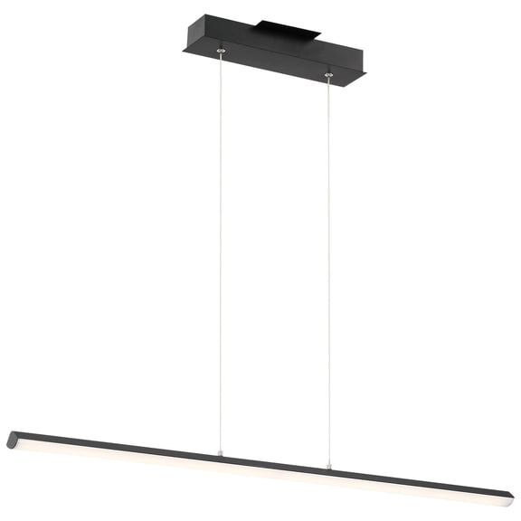 Float 1 - Light Matte Black / Black Contemporary LED Acrylic & Aluminum Pendant Light