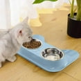 thumbnail image 5 of Stainless Steel Double Pet Bowls - Non- Dog & Cat Food Water Feeder Set - Easy to Clean Raised Bowls for Puppies, Small Dogs & Cats - Pet Feeding Dishes, 5 of 5