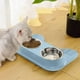thumbnail image 5 of Comedero para perros y gatos antideslizante de acero inoxidable de doble capa, comedero para mascotas, adecuado para perros, cachorros y gatos, accesorios para mascotas, bandeja de alimentación., 5 of 5
