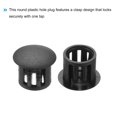 thumbnail image 4 of Uxcell 100PCS 13mm White Plastic Hole Plugs, Flush Type Panel Hole Caps, 4 of 6