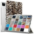 thumbnail image 1 of DuraSafe Cases For iPad PRO 11 Inch 2nd Gen 2020 (Will not fit iPad PRO 11 2018) Slimline Series Lightweight Protective Cover with Dual Angle Stand & Clear PC Back Shell - Leopard, 1 of 5