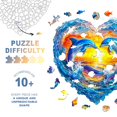 thumbnail image 3 of Puzles de madera Purdicra Heartfelt Dolphins para adultos, 90 piezas, 3 of 7