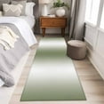 thumbnail image 5 of Green White Ombre 2'x6' Runner Rug, Country Pastoral Gradient Minimalist Washable Non-Slip Area Rugs for Hallway Kitchen Floor Bedroom Entryway, Laundry Carpet Decoration Indoor Mat, 5 of 9