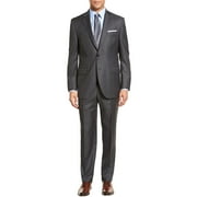 Michael Kors Mens Classic-Fit Suit 44 Regular Charcoal Pants 38W