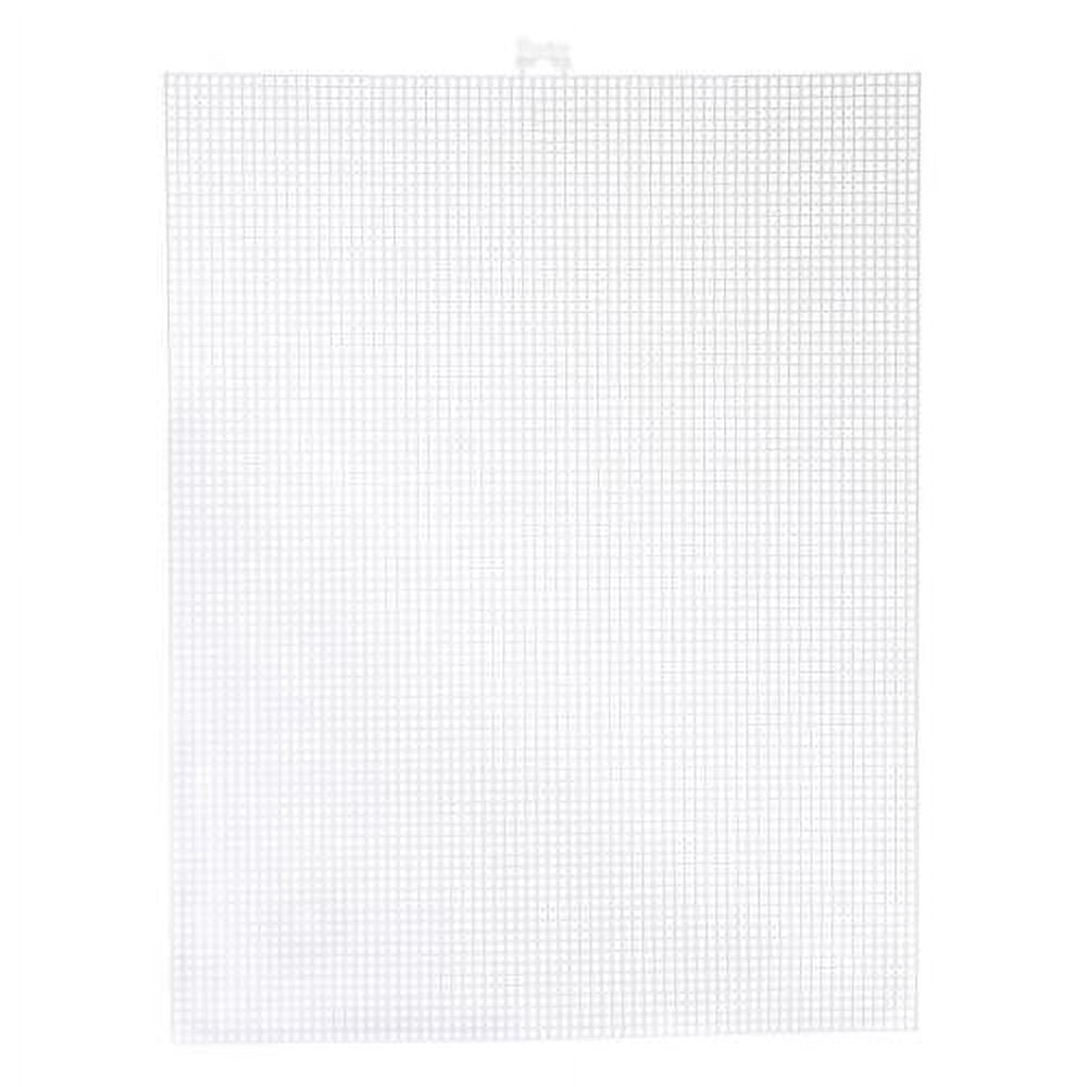 Darice Plastic Mesh Canvas - 10.5 x 13.5 - 3 sheets (2 Ivory and 1 Clear)