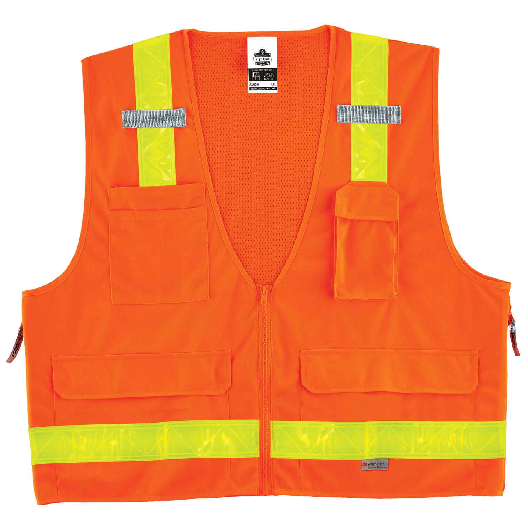 Basic Issue Hi-Vis Mesh Surveyor Orange Vest 2XL/3XL BI-V280 812512012453 Basic Issue Hi-Vis Mesh Surveyor Orange Vest 2XL/3XL BI-V280 812512012453