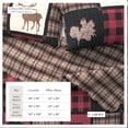 thumbnail image 3 of Lodge Quilt Set - Lightweight, Soft, All-Season - 2-Piece Reversible Rustic Bedding Set (Twin / Twin XL, Red / Black), 3 of 6