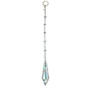 Hidden Hollow Beads Sun Catcher Crystal, Rear View Mirror Car Charm Ornament, Hanging Pendent 30mm, Comes in a Gift Bag. (1 38mm Icicle Crystal)