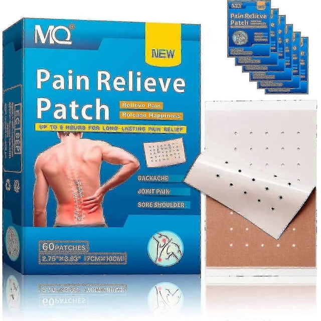 60 parches para aliviar el dolor, tratamiento térmico para aliviar el dolor.