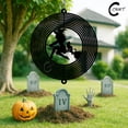 thumbnail image 3 of C-CRAFT Witch & Cat Wind Spinner 18 Inches, Front Porch Decoration with Adorable Design, Halloween Gift for Cat Lovers and Pet Owners, 3 of 4