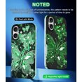 thumbnail image 2 of Meshine for iPhone 16 Case,Glow in The Dark Butterfly Slim Fit Protective Anti Scratch Phone Cover for Women Girls,Green, 2 of 7