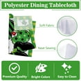 thumbnail image 3 of St Patricks Day Rectangle Tablecloth 60 x 120 Inch, Lucky Shamrock Clover Decorative Table Cloth Dining Table Cover, Spring Irish Ladybug Dinner Party Picnic Decoration, 3 of 6