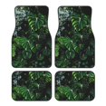 thumbnail image 1 of Lsque Tapis de Sol Imprimé Feuillage Vert 4 Pcs, Doublures en Caoutchouc Résistantes, Design Antidérapant, Protection Automobile Toutes Saisons, Véhicules, Voitures, Camions et SUV, 1 of 7
