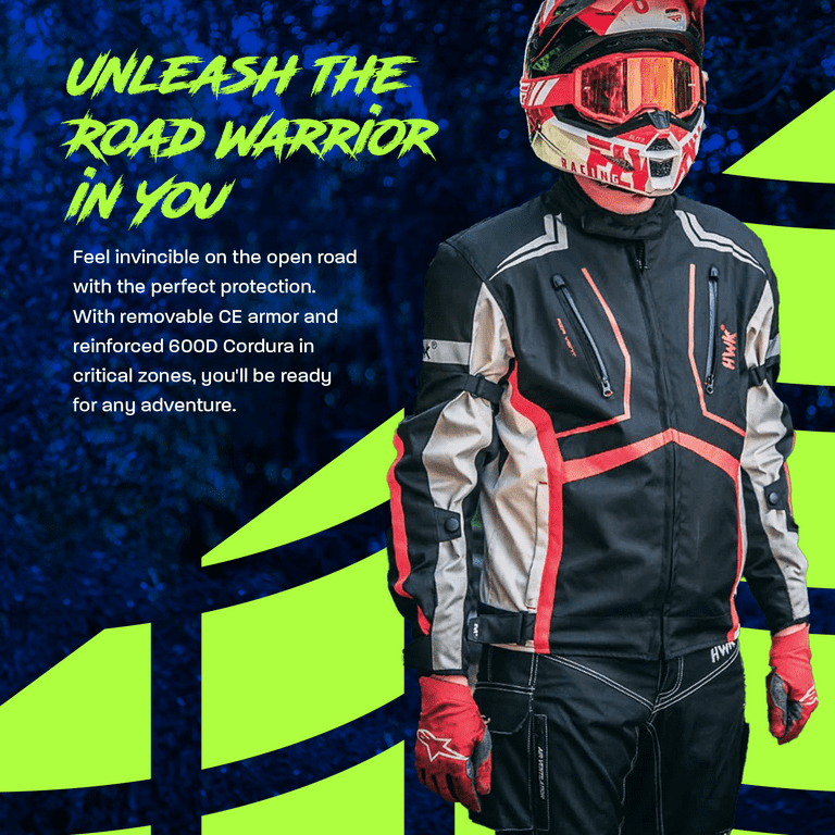 Cordura Fabric Reissa Motorcycle Jacket HWK Scorpion Motorcycle
