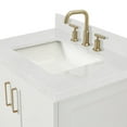 thumbnail image 5 of Ariel Taylor 30 In. Rectangle Sink Bathroom Vanity With Carrara White Quartz Countertop 1.5 Edge In White, 5 of 11