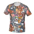 thumbnail image 5 of Men's T-Shirt Graphic Print Crew Neck Unisex Short Sleeve Hip Hop Adults Tees Top Streetwear, 5 of 8