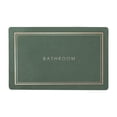 thumbnail image 1 of Alfombrillas de baño Alfombrillas de baño Alfombrillas de ducha lavables Alfombrilla de puerta Alfombrilla de baño absorbente Verde Medio, 1 of 9
