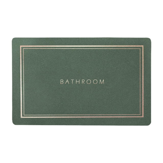Alfombrillas de baño Alfombrillas de baño Alfombrillas de ducha lavables Alfombrilla de puerta Alfombrilla de baño absorbente Verde Medio
