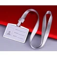 thumbnail image 1 of Aluminum Alloy Card Holder With ABS Retractable Badge Reel For Credit ID Cards Business Work 1 Pcs, 1 of 6