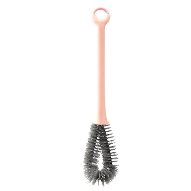 Cepillo para tazas Cepillo para tazas de vidrio ecológico Suministros de lavado Great Pink-Haoo Cepillo para tazas Cepillo para tazas con mango largo Uso diario en el hogar Suave