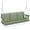 Green, variant on PEXMOR Patio Wooden Porch Swing, 880 LBS Capacity Upgraded Swing Chair Bench with Hanging Chains for Outdoors, 4 FT