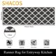 thumbnail image 2 of Alfombra SHACOS 50 x 150 cm, antideslizante, lavable, gris oscuro, 2 of 9
