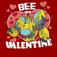 thumbnail image 2 of Men's Transformers Bumblebee Bee My Valentine  Graphic Tee Red Large, 2 of 5