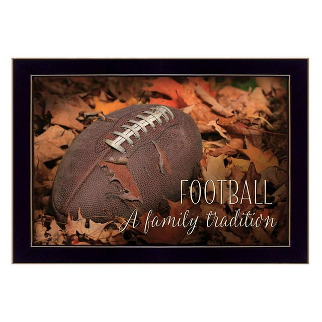 Football A Family Tradition By Lori Deiter Printed Wall Art Wood Multi-Color