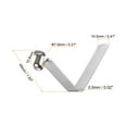 thumbnail image 2 of Unique Bargains 20pcs Single Button Kayak Paddle Snap Spring Clip 49mmx7.9mm V Shaped Hollow Lift Telescopic Locking Pole Clips, 2 of 5