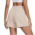 thumbnail image 4 of Only Moment Womens Shorts Chemical Fiber Blends High Waisted Wide Leg Knitted Wide Leg Soft Pajama Shorts Women Vacation Outfits Women's Shorts Light Yellow,XL, 4 of 8